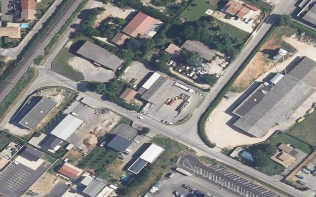 Vue aérienne — Déchetterie Charmes-sur-Rhône