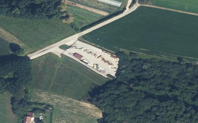 Vue aérienne — Déchetterie Domessin
