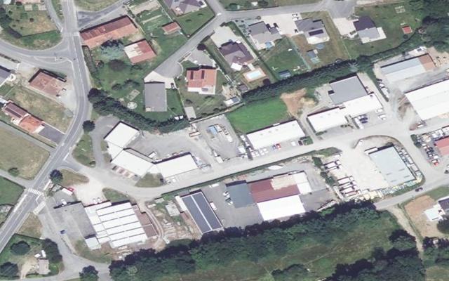 Vue aérienne — Déchetterie Champanges