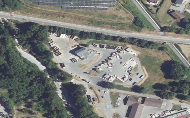 Vue aérienne — Déchetterie des Sources du Lac d'Annecy