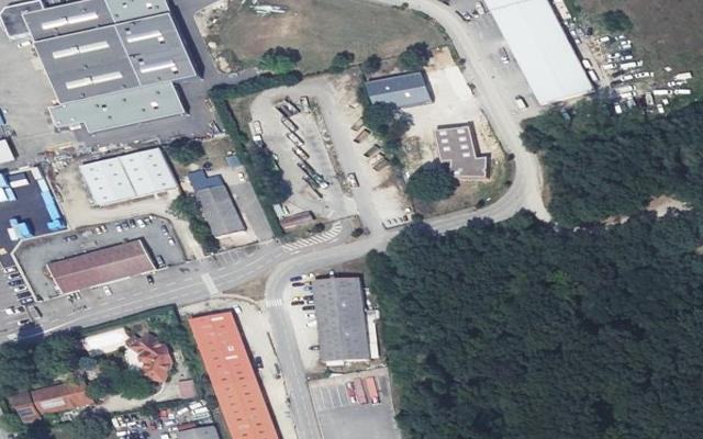 Vue aérienne — Déchetterie Saint-Romain-de-Jalionas