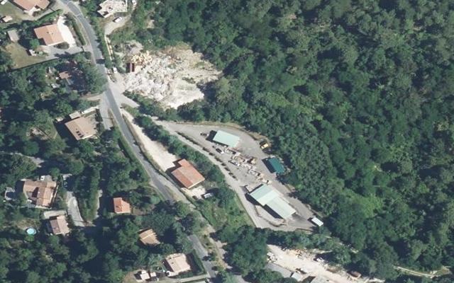 Vue aérienne — Déchetterie de Génolhac