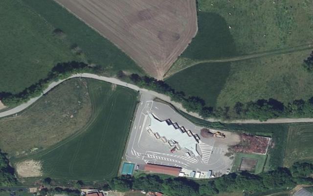 Vue aérienne — Déchetterie Chazelles-sur-Lyon
