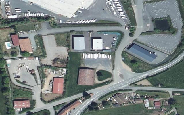 Vue aérienne — Déchetterie Panissières