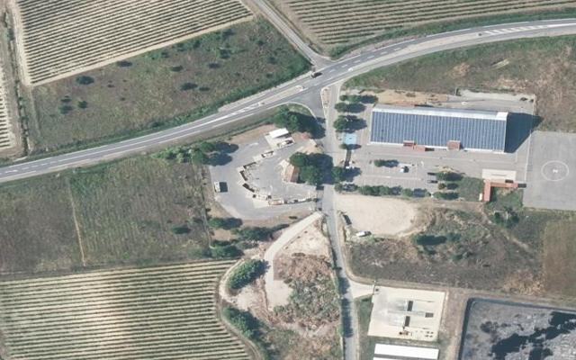 Vue aérienne — Déchetterie de Magalas