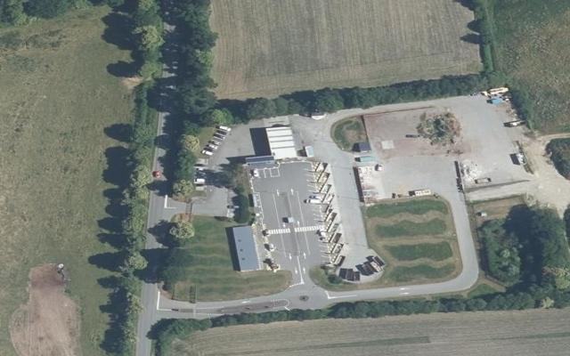 Vue aérienne — Déchetterie de Bégard