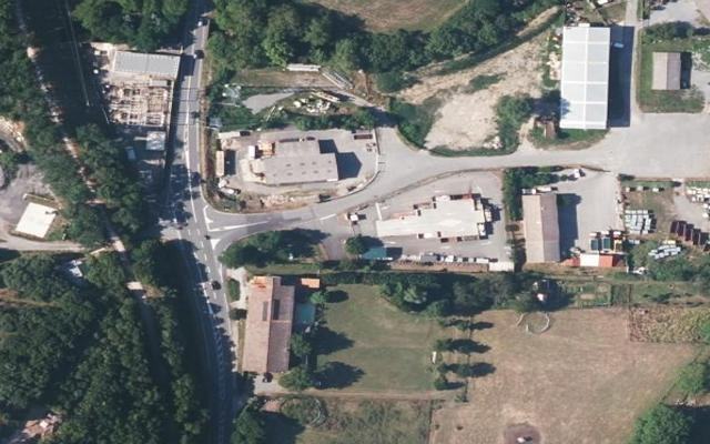 Vue aérienne — Déchetterie de Saint-Pons-de-Thomières