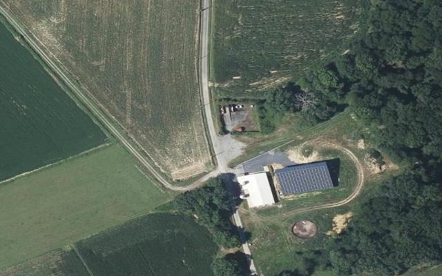 Vue aérienne — Déchetterie de Momy