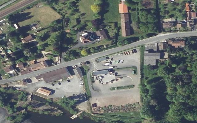 Vue aérienne — Déchetterie de Neuvic