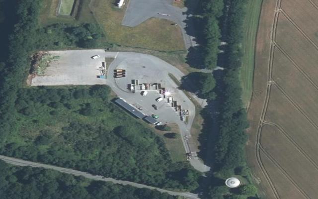 Vue aérienne — Déchetterie de Planguenoual
