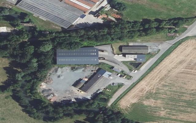 Vue aérienne — Déchetterie d'Auxi-le-Château