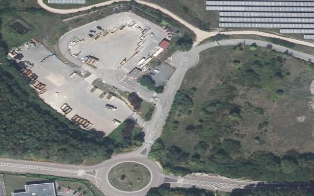 Vue aérienne — Déchetterie de Montceau-les-Mines