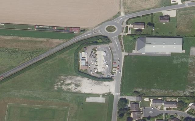 Vue aérienne — Déchetterie de Gouaix