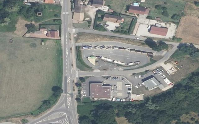 Vue aérienne — Déchetterie de Saint-Marcel
