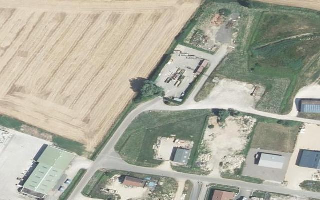 Vue aérienne — Déchetterie de Saint-Martin-en-Bresse
