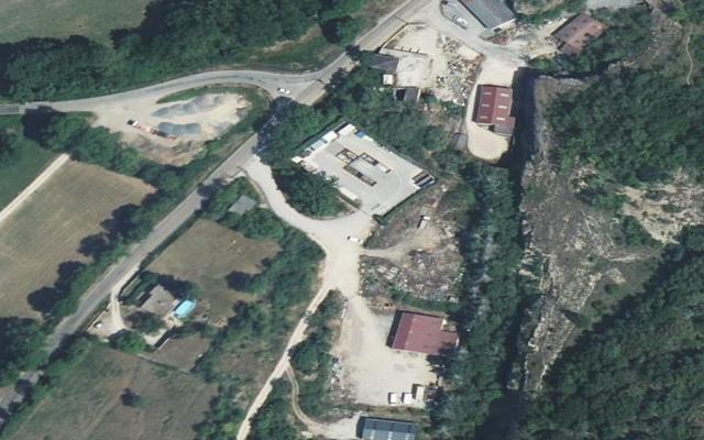 Vue aérienne — Déchetterie de Saint-Martin-sous-Montaigu