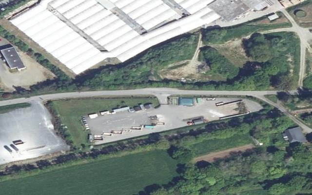 Vue aérienne — Déchetterie de Callac