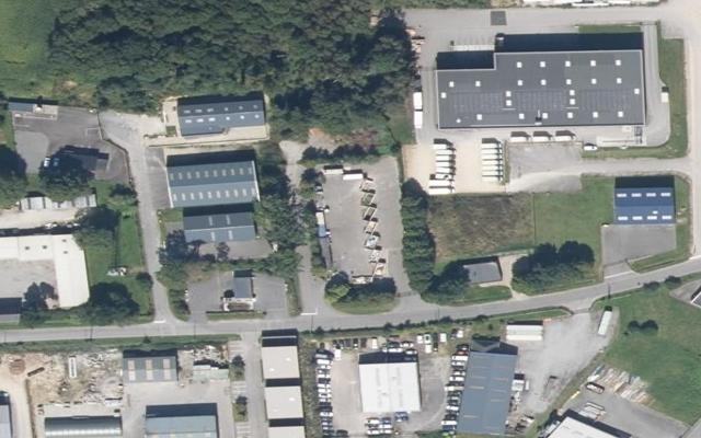 Vue aérienne — Déchetterie de Languidic