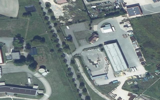 Vue aérienne — Déchetterie d'Is-sur-Tille