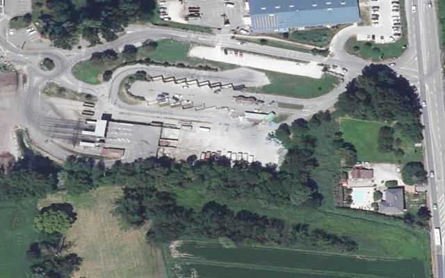 Vue aérienne — Déchetterie de La Buisse