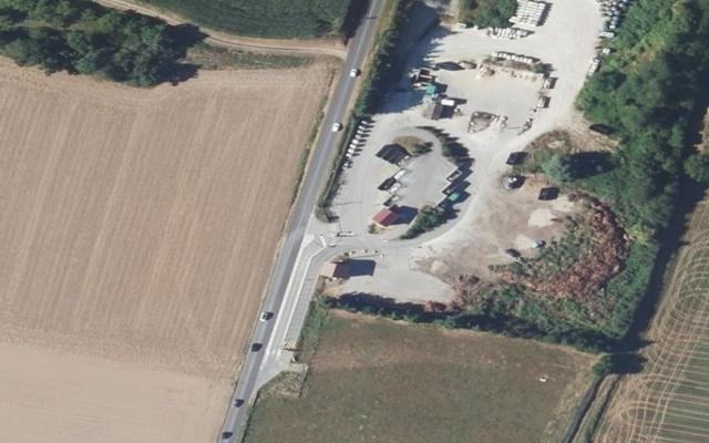 Vue aérienne — Déchetterie Saint-Étienne-de-Saint-Geoirs