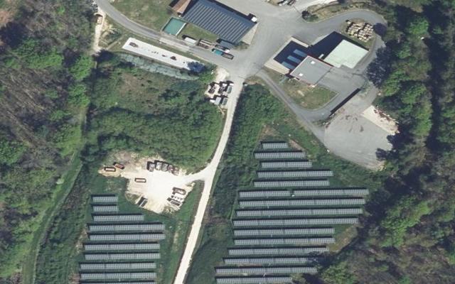 Vue aérienne — Déchetterie de Saint Front-sur-Nizonne