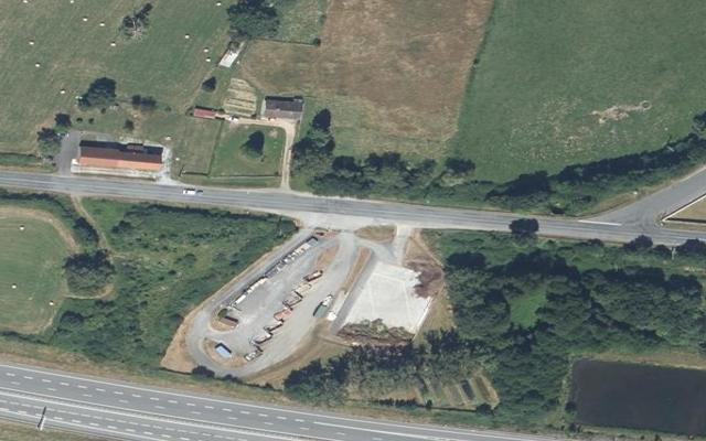 Vue aérienne — Déchetterie de Parsac-Rimondeix