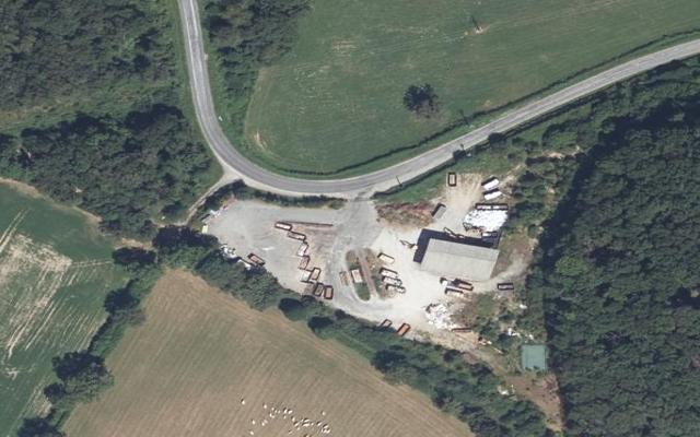 Vue aérienne — Déchetterie d'Auzances