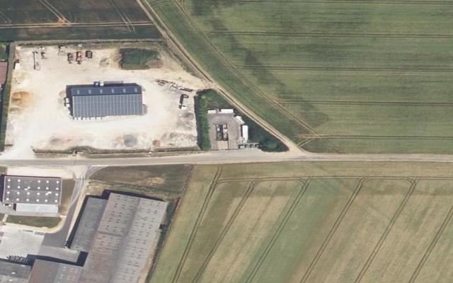 Vue aérienne — Déchetterie de Bazoches-sur-Hoëne