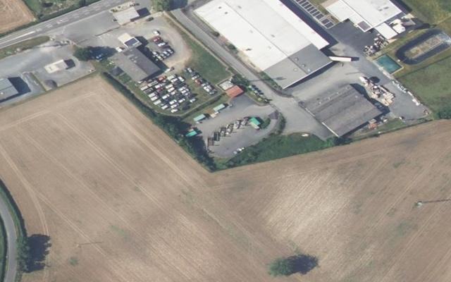 Vue aérienne — Déchetterie d'Usson-du-Poitou