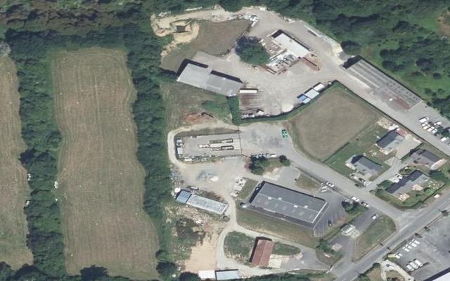 Vue aérienne — Déchetterie de Briouze