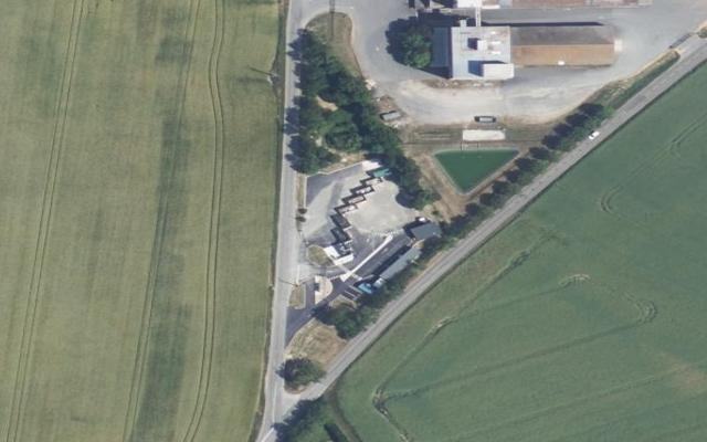Vue aérienne — Déchetterie de Vouzailles