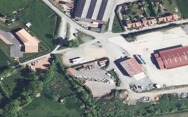 Vue aérienne — Déchetterie Saint-Germain-Laval
