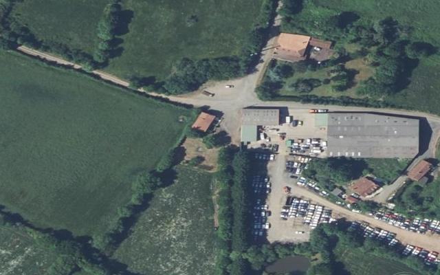 Vue aérienne — Déchetterie de Secondigny