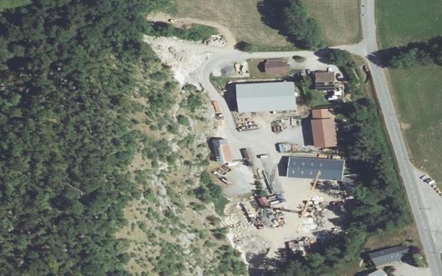 Vue aérienne — Déchetterie Serraval