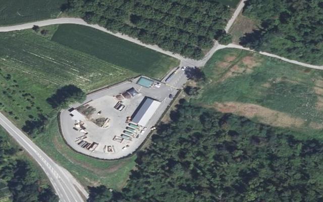 Vue aérienne — Déchetterie Le Touvet