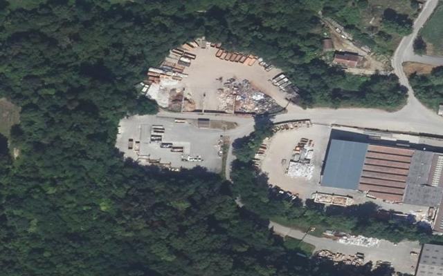 Vue aérienne — Déchetterie Saint-Victor-de-Cessieu