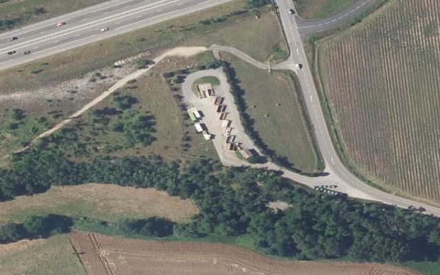 Vue aérienne — Déchetterie Hostun l'Ecanciére