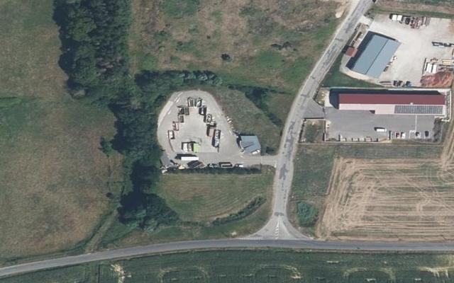 Vue aérienne — Déchetterie Polliat