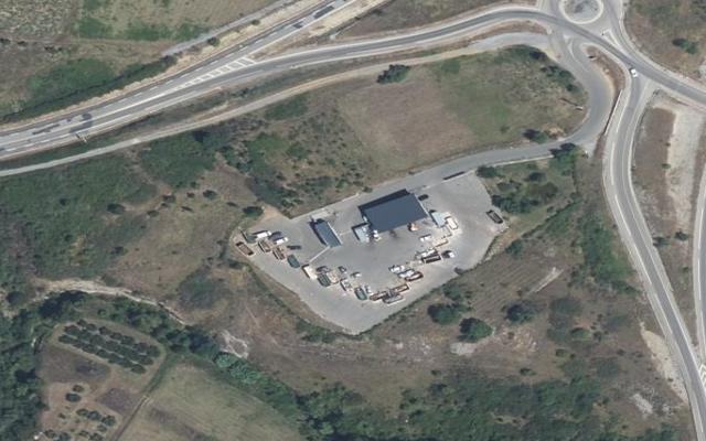 Vue aérienne — Déchetterie Saint-Étienne-de-Fontbellon