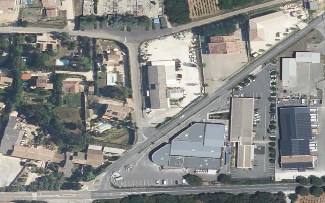 Vue aérienne — Déchetterie Suze-la-Rousse