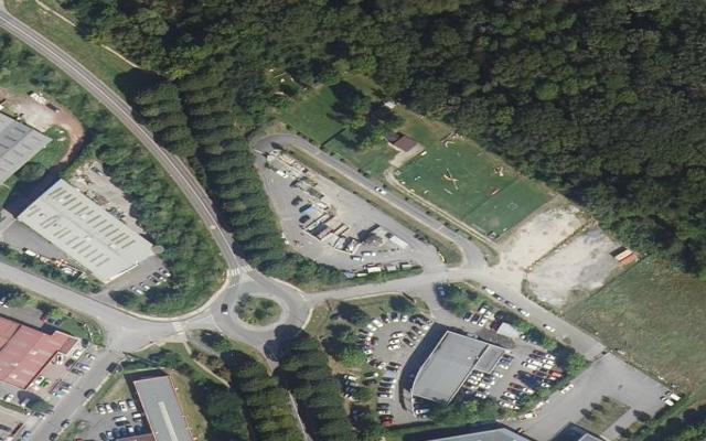 Vue aérienne — Déchetterie de Magny-les-Hameaux