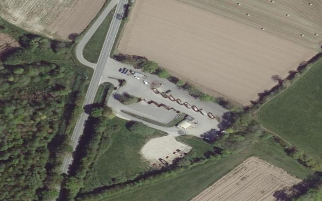 Vue aérienne — Déchetterie d'Anneville-en-Saire