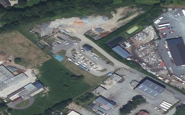Vue aérienne — Déchetterie de Beuzeville