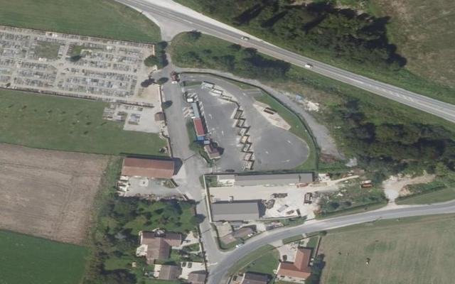 Vue aérienne — Déchetterie de Jouy-le-Châtel