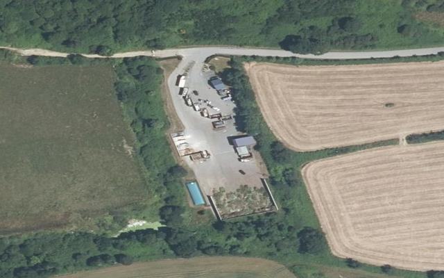 Vue aérienne — Déchetterie de Ploumilliau