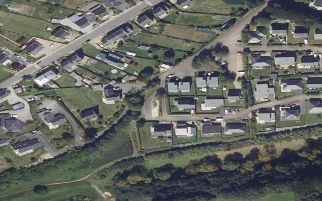 Vue aérienne — Déchetterie de Saint-Thégonnec