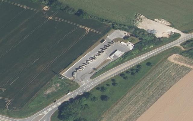 Vue aérienne — Déchetterie de Hermanville-sur-Mer