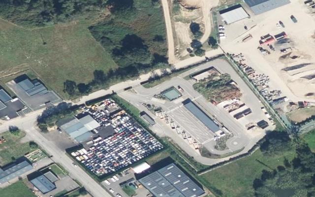 Vue aérienne — Déchetterie de Liffré
