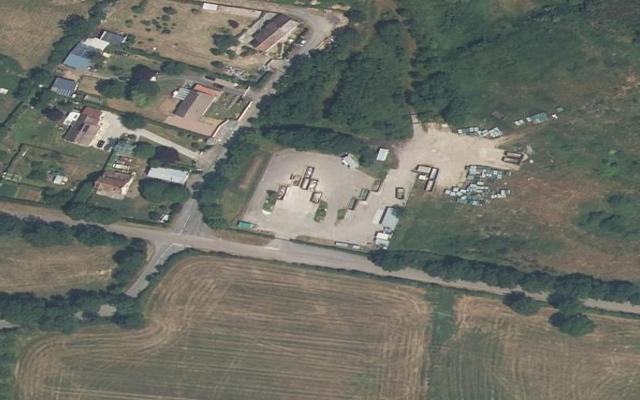 Vue aérienne — Déchetterie de Noron-l'Abbaye